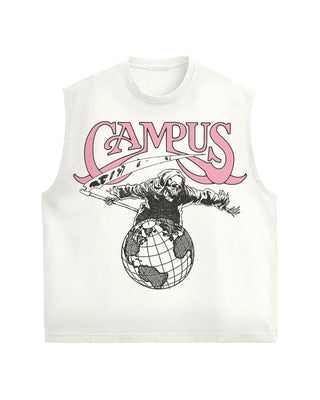 Campus Goods REAPER CUTOFF TEE (CREAM)