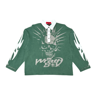 Wrahtboy No hard feelings rugby (Vintage Green)