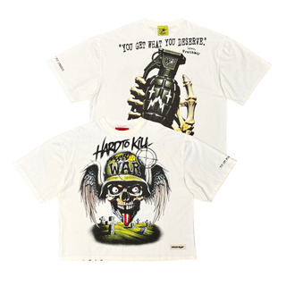 Wrathboy what you deserve tshirt (Off White)