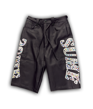 Sume LEATHER GEMSTONE SHORTS