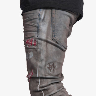 Melee "DETROIT" JEANS (OIL BLACK)