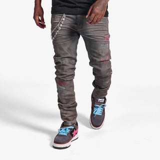 Melee "DETROIT" JEANS (OIL BLACK)