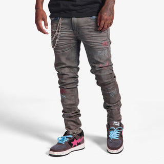 Melee "DETROIT" JEANS (OIL BLACK)