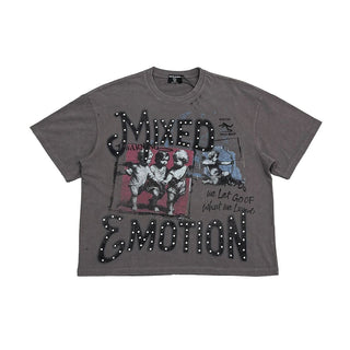 Mixed Emotion Grey “Friends” tee