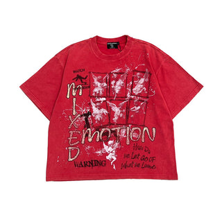 Mixed Emotion Red “Crimson” Tee