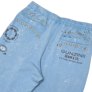 Gunzinii short sleeve jogger set (Dust Blue)