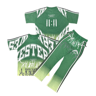 Gunzinii short sleeve jogger set (Green)