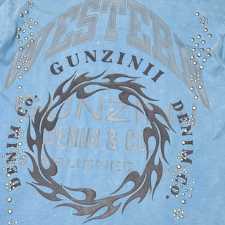 Gunzinii short sleeve jogger set (Dust Blue)