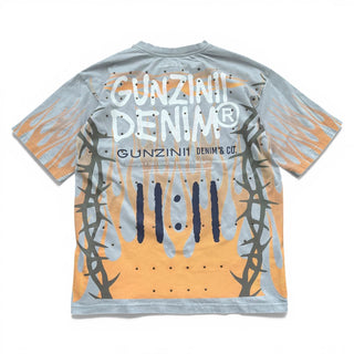 Gunzinii short sleeve jogger set (Light Grey)