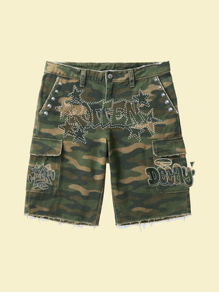 DRY ROT Unruly Camo Cargo Shorts