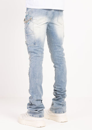 Guapi Aqua Blue Spider Denim