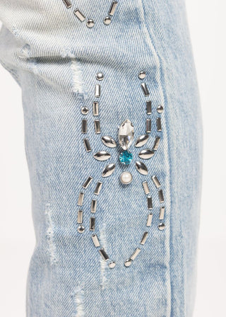 Guapi Aqua Blue Spider Denim