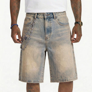 Melee "SALADIN" DENIM SHORTS (WHEAT WASH)
