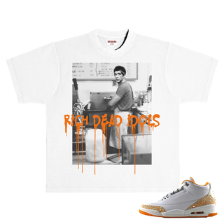 RICH DEAD IDOLS "DON'T FORGET TO WASH YOUR HANDS" T-SHIRT (WHITE/ORANGE)