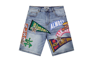 Almost Someday PENNANT DENIM SHORTS