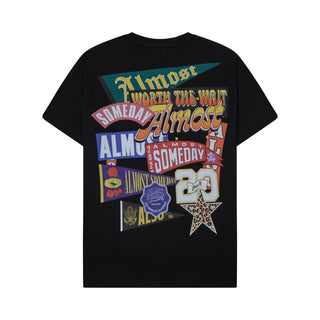 Almost Someday PENNANT TEE (Black)