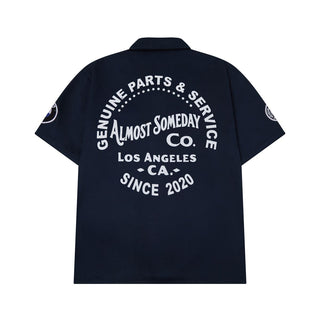 Almost Someday MECHANIC SHIRT (Navy)