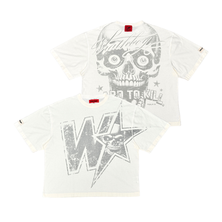 Wrathboy Hard to kill skull tee (Off White)
