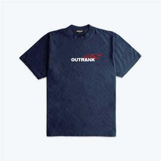 Outrnk Every Lap Is Earned Ultra Heavyweight T-shirt (Navy)