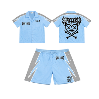 Shattered NYLON BLUE GRAY