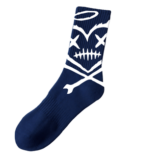 Shattered Hearts NAVY SOCKS