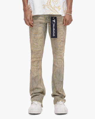 Valabasas Thatch Stacked Vintage Wash Jeans
