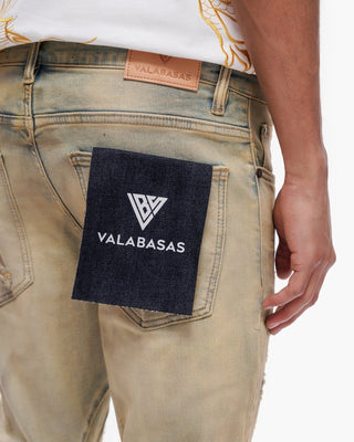 Valabasas Thatch Stacked Vintage Wash Jeans