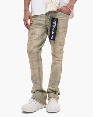 Valabasas Thatch Stacked Vintage Wash Jeans