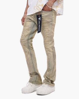 Valabasas Thatch Stacked Vintage Wash Jeans