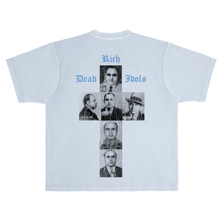 RICH DEAD IDOLS "THE UNTOUCHABLE AL CAPONE" T-SHIRT BLUE