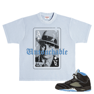 RICH DEAD IDOLS "THE UNTOUCHABLE AL CAPONE" T-SHIRT BLUE