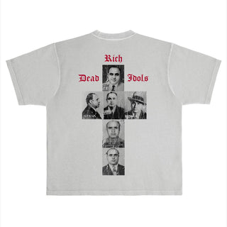 RICH DEAD IDOLS "THE UNTOUCHABLE AL CAPONE" T-SHIRT GREY