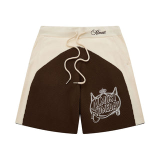 Almost Someday CLUBHOUSE KNIT SHORTS (Brown)