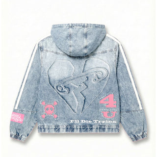 Sugarhill "DIE TRYING" JACKET (WASHED BLUE DENIM)