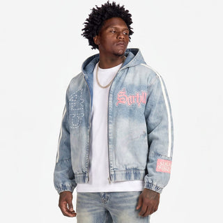 Sugarhill "DIE TRYING" JACKET (WASHED BLUE DENIM)