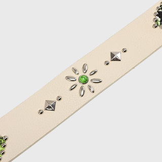 Homme Femme Passport Belt White