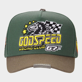 GODSPEED GRC Members Snapback Hat (Green/Brown)