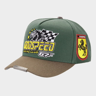 GODSPEED GRC Members Snapback Hat (Green/Brown)