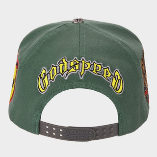 GODSPEED GRC Members Snapback Hat (Green/Brown)