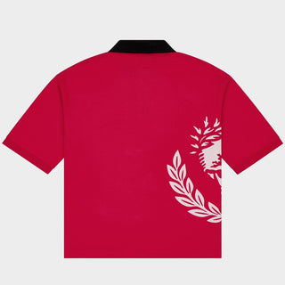 Godspeed Victor Oversized Crest Polo (Red)
