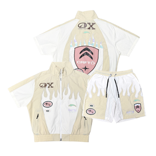 Crafted fashion nylon set (Light Khaki)