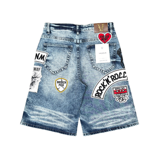 Vicious PATCH DENIM SHORTS