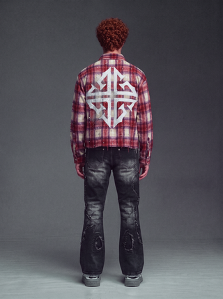 Guapi Vintage Red Plaid Shirt
