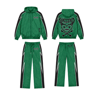 Shattered Hearts GREEN NYLON SET