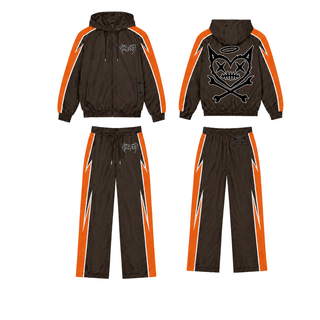 Shattered Hearts BROWN NYLON SET