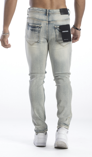 KINDRED PREMIUM STUDDED SKINNY DENIM (BLUE)