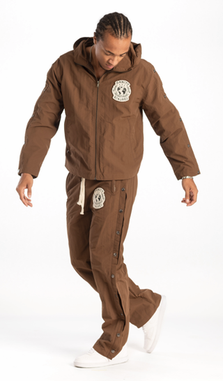 KINDRED NYLON CHENILLE LONG SLEEVE SET (BROWN)