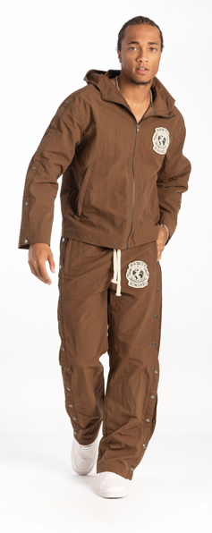 KINDRED NYLON CHENILLE LONG SLEEVE SET (BROWN)
