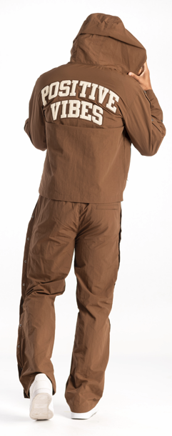 KINDRED NYLON CHENILLE LONG SLEEVE SET (BROWN)