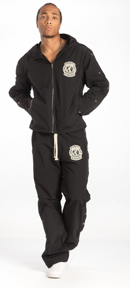 KINDRED NYLON CHENILLE LONG SLEEVE SET (BLACK)